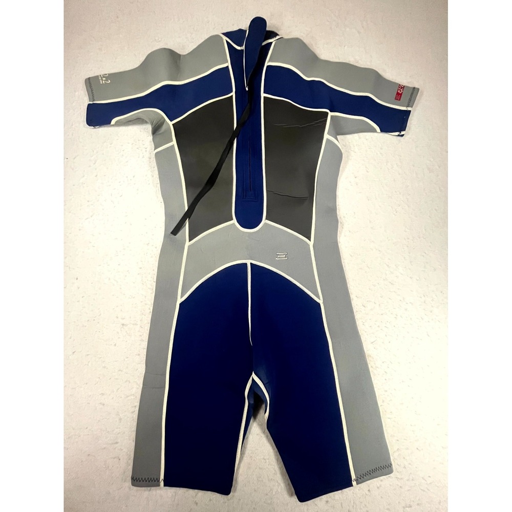 Vintage Execute 2/2 Shorty Wetsuit Men Large Multicolor Neoprene Surf Swimwear